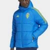 Adidas Performance SWEDEN CONDIVO - Winter Jacket - Glow Blue Eqt Yellow -adidas Performance Shop 5721926c8a5d4e58925ba195b66b1324