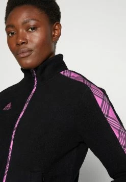Adidas Performance TIRO JACKET WINTERIZED - Fleece Jacket - Black/pulse Lilac -adidas Performance Shop 5794384b660843908549dace299b0c33