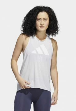 Adidas Performance STRIPES LOGO - Top - Dash Grey White