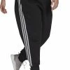 Adidas Performance ESSENTIALS 3-STRIPES FLEECE PLUS SIZE - Tracksuit Bottoms - Black/white -adidas Performance Shop 589cb594e35840ebb5e0a920c0afa2b2
