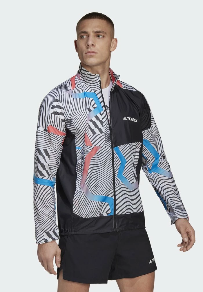 Adidas Performance TRAIL WIND J - Running Jacket - White/black 6 Adidas Performance TRAIL WIND J - Running Jacket - White/black - Image 4