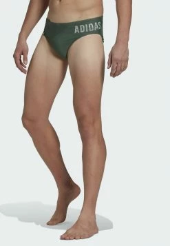 Adidas Performance WORDING - Swimming Briefs - Green -adidas Performance Shop 59c3409afb0241daa0a7d192df08fbb2