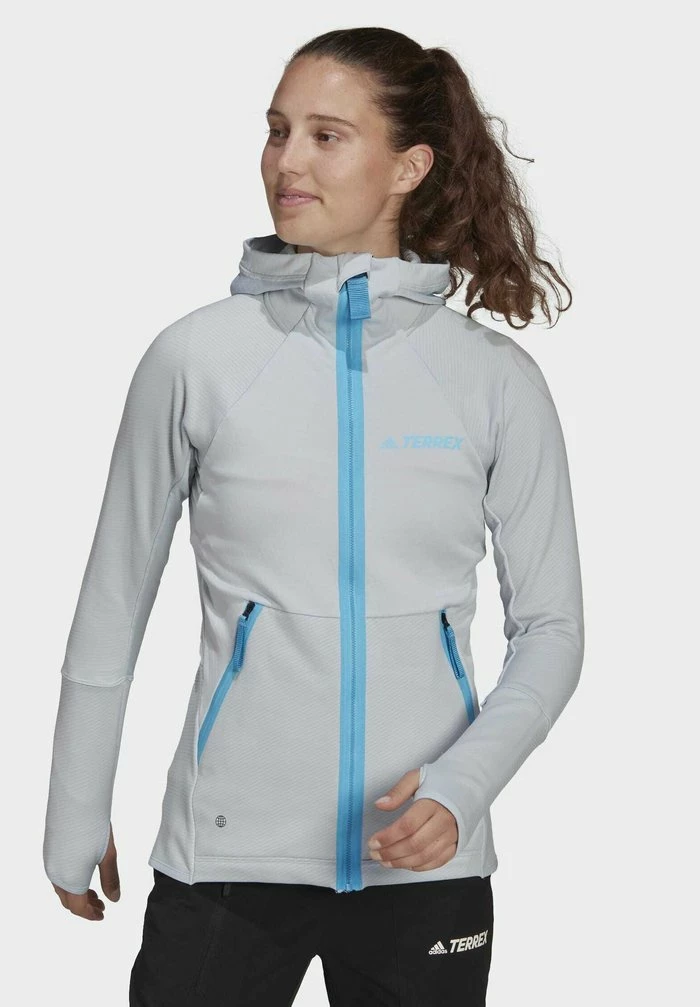 Adidas Performance TERREX TECH - Zip-up Sweatshirt - Blue 3 Adidas Performance TERREX TECH - Zip-up Sweatshirt - Blue