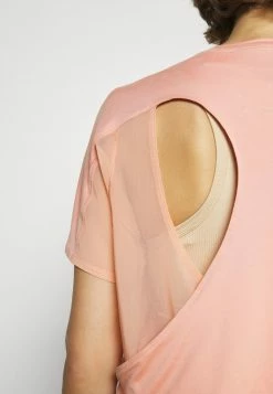 Adidas Performance LUX T TRAINING WORKOUT DESIGNED4TRAINING AEROREADY PRIMEGREEN T-SHIRT RELAXED - Sports T-shirt - Ambient Blush/white -adidas Performance Shop 5adc2ce2ff814444be700355421c83c4