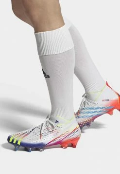 Adidas Performance PREDATOR EDGE - Screw-in Stud Football Boots - Cloud White Solar Yellow Power Blue