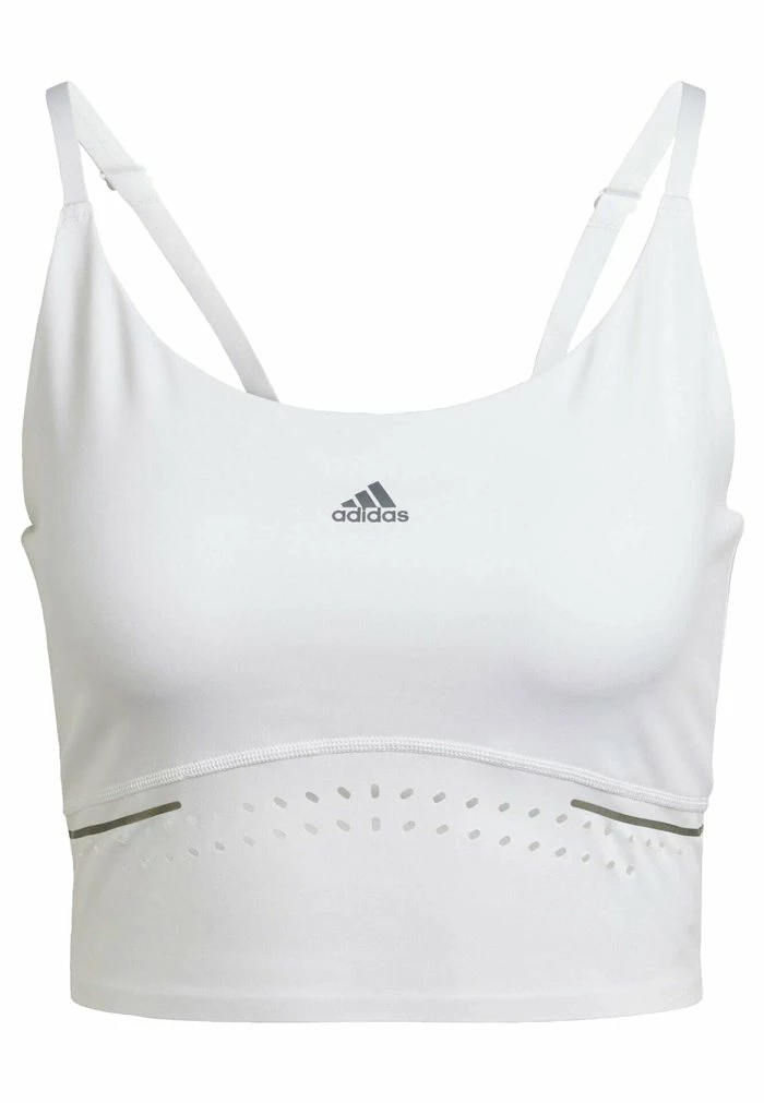 Adidas Performance HIGH INTENSITY - Light Support Sports Bra - White 9 Adidas Performance HIGH INTENSITY - Light Support Sports Bra - White - Image 7