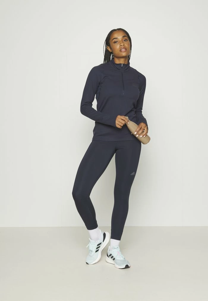 Adidas Performance FAST HALF-ZIP LONG SLEEVE - Long Sleeved Top - Legend Ink 4 Adidas Performance FAST HALF-ZIP LONG SLEEVE - Long Sleeved Top - Legend Ink - Image 2