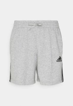 Adidas Performance ESSENTIALS FRENCH TERRY 3 STRIPES - Sports Shorts - Medium Grey Heather/black -adidas Performance Shop 5c14578283fb479eb1e9d9492386cd5b