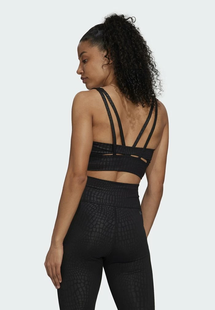 Adidas Performance LONGLINE - Medium Support Sports Bra - Black 4 Adidas Performance LONGLINE - Medium Support Sports Bra - Black - Image 2