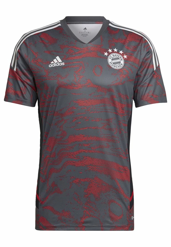 Adidas Performance FC BAYERN MÜNCHEN EU TRAININGS JERSEY - Sports T-shirt - Red/grey Six 8 Adidas Performance FC BAYERN MÜNCHEN EU TRAININGS JERSEY - Sports T-shirt - Red/grey Six - Image 6