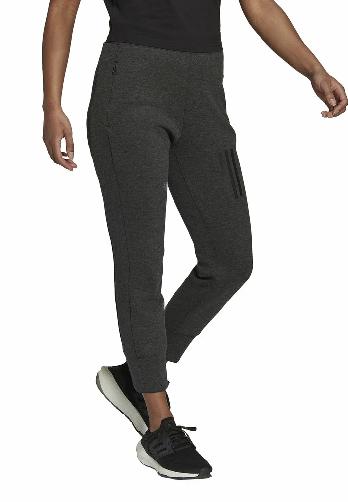 Adidas Performance MISSION VICTORY SLIM-FIT HIGH-WAIST - Tracksuit Bottoms - Black Melange 3 Adidas Performance MISSION VICTORY SLIM-FIT HIGH-WAIST - Tracksuit Bottoms - Black Melange