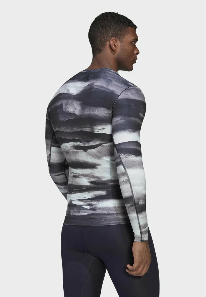 Adidas Performance YOGA ALL OVERSIZE PRINTLONG SLEEVE - Long Sleeved Top - Blue 5 Adidas Performance YOGA ALL OVERSIZE PRINTLONG SLEEVE - Long Sleeved Top - Blue - Image 3