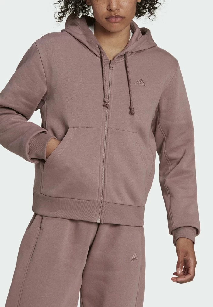 Adidas Performance Zip-up Sweatshirt - Brown 6 Adidas Performance Zip-up Sweatshirt - Brown - Image 4