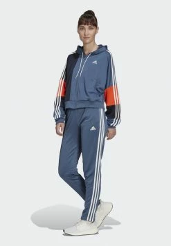 Adidas Performance BOLD BLOCK - Tracksuit - Shadow Maroon