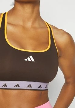 Adidas Performance HYPERGLAM - Medium Support Sports Bra - Darkbrown/purplglow/white 13 Adidas Performance HYPERGLAM - Medium Support Sports Bra - Darkbrown/purplglow/white -adidas Performance Shop 60898091c00844efb131899df1eb4e63