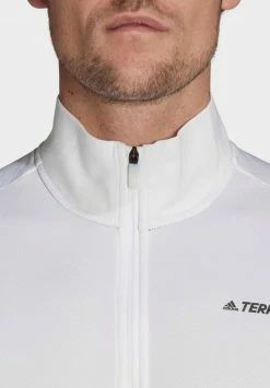Adidas Performance TERREX EVERYHIKE Half Zip - Sweatshirt - White -adidas Performance Shop 60bd003ab6fb4b7599eb71242a3fa350