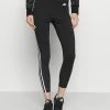 Adidas Performance W 3S 78 TIG - Leggings - Black/white -adidas Performance Shop 60ccf0fa2c1c405cbe90a374d8add0db