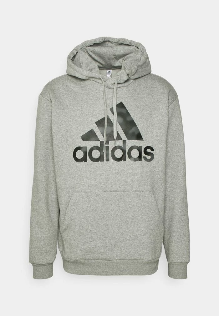 Adidas Performance ESSENTIALS CAMOUFLAGE PRINTED FRENCH TERRY - Hoodie - Medium Grey Heather 7 Adidas Performance ESSENTIALS CAMOUFLAGE PRINTED FRENCH TERRY - Hoodie - Medium Grey Heather - Image 5