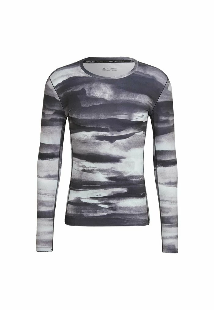 Adidas Performance YOGA ALL OVERSIZE PRINTLONG SLEEVE - Long Sleeved Top - Blue 9 Adidas Performance YOGA ALL OVERSIZE PRINTLONG SLEEVE - Long Sleeved Top - Blue - Image 7