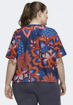 Adidas Performance FARM RIO GRAPHICS PLUS SIZE - Print T-shirt - Blue -adidas Performance Shop 6213843702cc493cacfb578f8581ce45