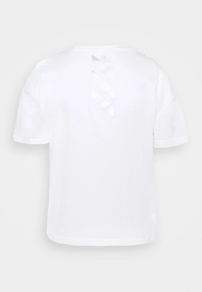 Adidas Performance P.BLUE TEE - Print T-shirt - White/silver 11 Adidas Performance P.BLUE TEE - Print T-shirt - White/silver - Image 9