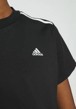 Adidas Performance CROPPED TEE - Print T-shirt - Black -adidas Performance Shop 62dc86bfbfc84f00abc2ecd8f8a4f2eb