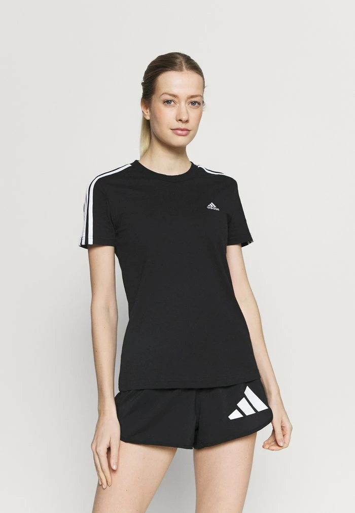 Adidas Performance Print T-shirt - Black/white 3 Adidas Performance Print T-shirt - Black/white