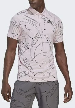 Adidas Performance GRAPHIC - Polo Shirt - Pink -adidas Performance Shop 635726f51a81402bbb483b7a874eae01