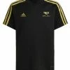 Adidas Performance MOTION SALAH STRIPES - Print T-shirt - Black -adidas Performance Shop 63810a2d4f594510badb392432b2660a