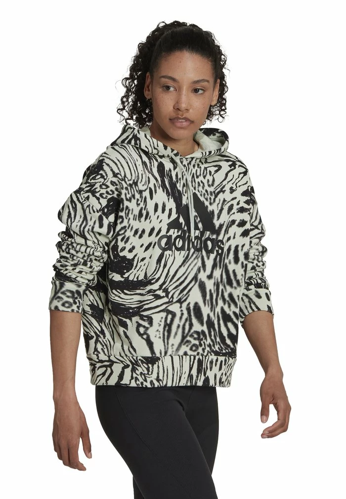 Adidas Performance FUTURE ICON ANIMAL PRINTED - Hoodie - Linen Green 5 Adidas Performance FUTURE ICON ANIMAL PRINTED - Hoodie - Linen Green - Image 3