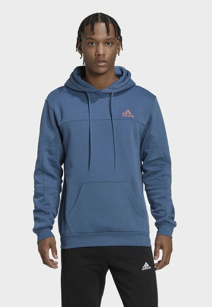 Adidas Performance RECBOS HD - Hoodie - Blue 3 Adidas Performance RECBOS HD - Hoodie - Blue