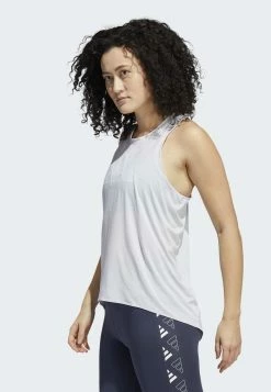 Adidas Performance STRIPES LOGO - Top - Dash Grey White -adidas Performance Shop 64740b7566a9482e96dba20abc8c6868