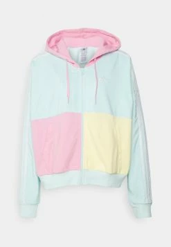 Adidas Performance Zip-up Sweatshirt - Almost Blue/true Pink/almost Yellow -adidas Performance Shop 6474e515212c4adaac78300edec9962f