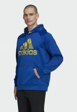 Adidas Performance AEROREADY GAME AND GO BIG LOGO - Hoodie - Blue