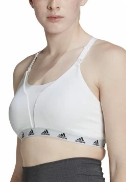 Adidas Performance HYPERGLAM NURSING BRA - Medium Support Sports Bra - White -adidas Performance Shop 66142269f7b64442895e718b93924be1