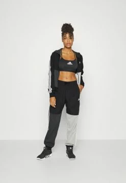 Adidas Performance Zip-up Sweatshirt - Black/carbon/medium Grey Heather -adidas Performance Shop 66aa99610529433fbadac9fee81c85ce