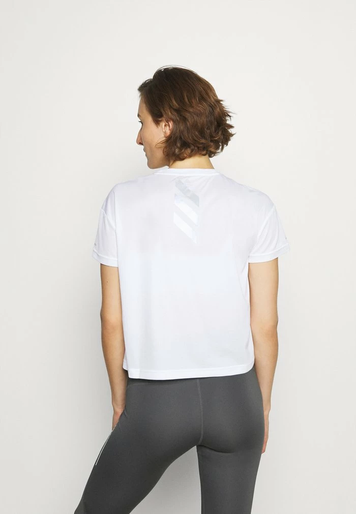 Adidas Performance P.BLUE TEE - Print T-shirt - White/silver 5 Adidas Performance P.BLUE TEE - Print T-shirt - White/silver - Image 3