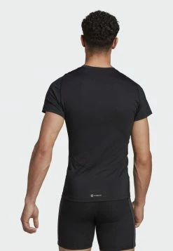 Adidas Performance TECHFIT GRAPHIC - Sports T-shirt - Black -adidas Performance Shop 67af118cb41c4edf9651a8624f850b61