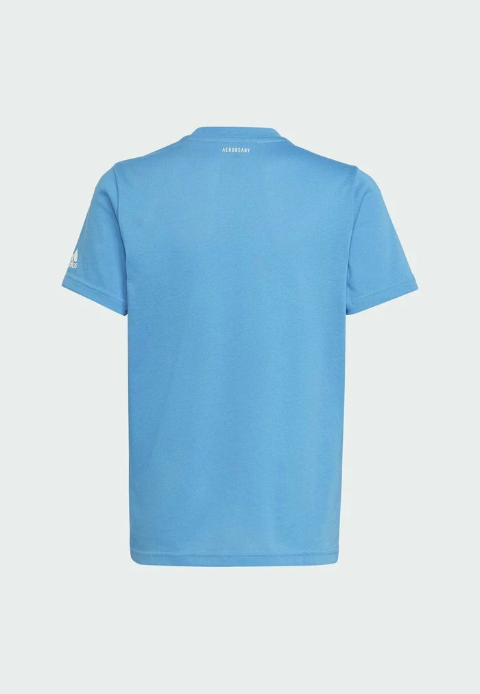 Adidas Performance Print T-shirt - Blue 4 Adidas Performance Print T-shirt - Blue - Image 2
