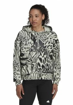 Adidas Performance FUTURE ICON ANIMAL PRINTED - Hoodie - Linen Green