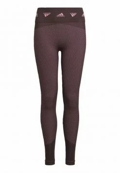 Adidas Performance AEROKNIT - Leggings - Red