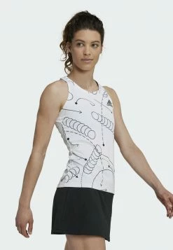 Adidas Performance GRAPHIC - Top - White -adidas Performance Shop 68b323d5f34d4dc48cd919a56aa86c1e
