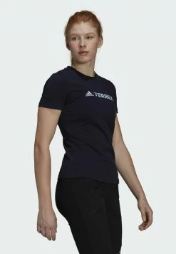 Adidas Performance LOGO - Print T-shirt - Blue -adidas Performance Shop 68bc6ca561b64ae9939c992876525c46