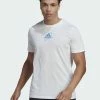 Adidas Performance GRAPHIC - Print T-shirt - White -adidas Performance Shop 68d69718cdc74743ac12adf2bacbe6df