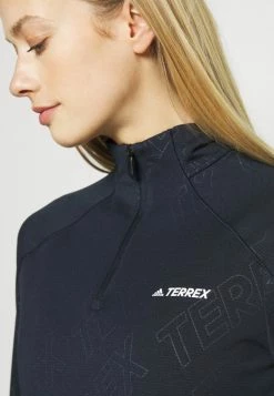 Adidas Performance TERREX TRACEROCKER HALF ZIP - Long Sleeved Top - Legend Ink -adidas Performance Shop 69008041f25f46d2a51625e1d18183e4