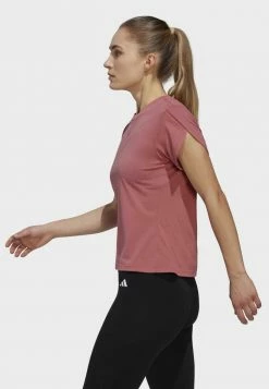 Adidas Performance FLORAL - Basic T-shirt - Red -adidas Performance Shop 695d5ed55f444e00a08a46ccb6583291