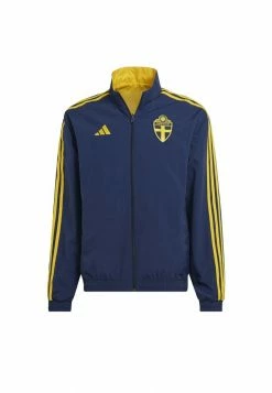 Adidas Performance SWEDEN SVFF ATHEM JACKET - National Team Wear - Blue -adidas Performance Shop 6a3a59ae2e2e4c9badea27f4818cadb8