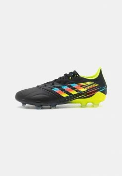 Adidas Performance COPA SENSE.2 FG - Moulded Stud Football Boots - Core Black/bright Cyan/team Solar Yellow