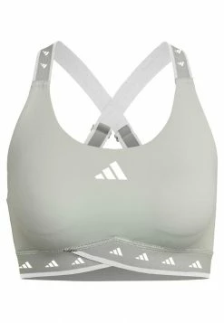 Adidas Performance POWER IMPACT MEDIUM-SUPPORT TECHFIT - Medium Support Sports Bra - Linen Green White -adidas Performance Shop 6b0414e006a34d2e8ce8fa8d3c8f6b5d