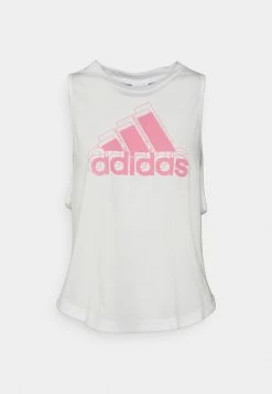 Adidas Performance BLUVQ3 TRAINING - Top - White/bliss Pink -adidas Performance Shop 6b96c94768de4af7b8374b8afa59794c